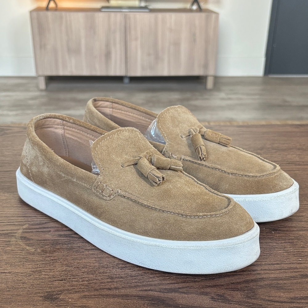 Zara Light Brown Suede Men's Loafers, size 43, 10/10.5 usa.